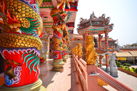 Decoration of Chinese Templeの写真素材