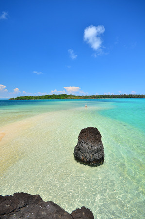 Summer Beach on the Islandの写真素材