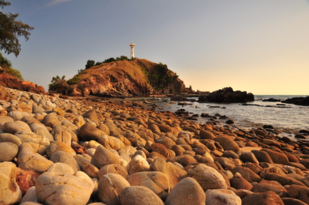 Lighthouse on the Coastの写真素材