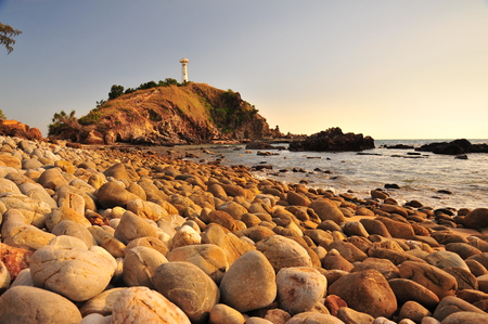 Lighthouse on the Coastの写真素材