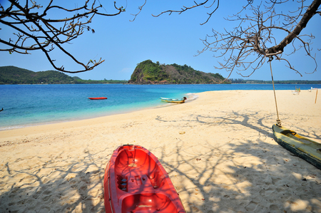 White Sand Beach on Tropical Islandsの写真素材