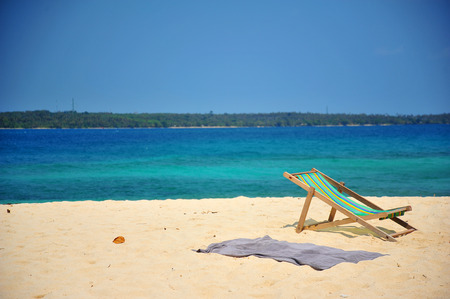 White Sand Beach on Tropical Islandsの写真素材