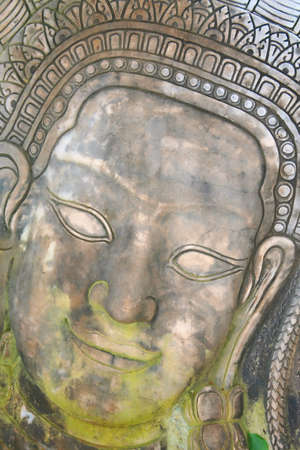 Angle of Thailand mand from sandstoneの写真素材