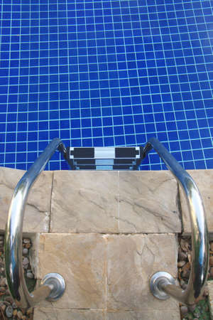 Top Views of the Swimming Pool Laddersの写真素材