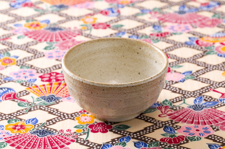 Rice bowl and Okinawa clothの写真素材