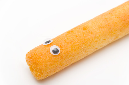 snacks, eyeball, look around restlesslyの写真素材