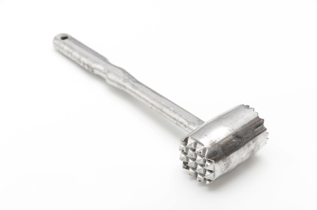 Meat Tenderizer isolated on white backgroundの写真素材