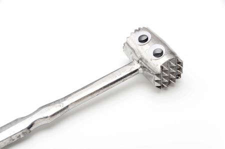 Meat Tenderizer, eyeball, look around restlesslyの写真素材