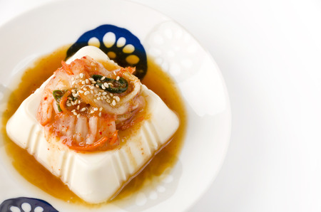 hiyayakko with kimchiの写真素材