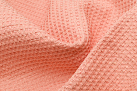 pink fabric background textureの写真素材