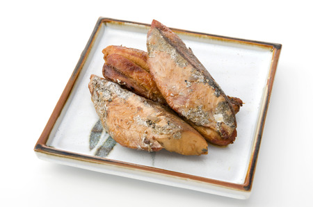 boiled and half-dried bonitoの写真素材