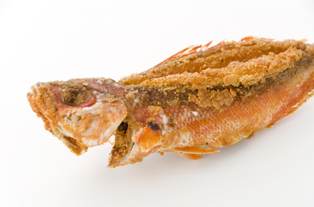 Japanese food, Karaage Gurukun, Deep Fried whole fishの写真素材