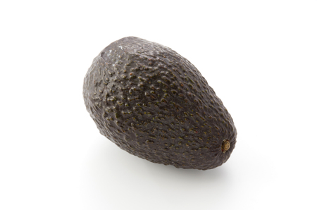 Avocado isolated white backgroundの写真素材