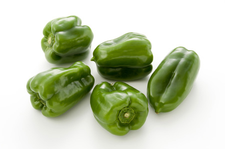bell pepper on white backgroundの写真素材
