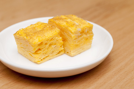 Japanese rolled eggsの写真素材