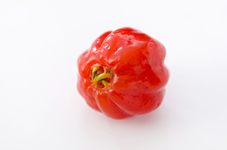 Pitanga fruit isolated on white...の写真素材