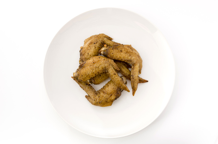 Grilled chicken wingsの写真素材