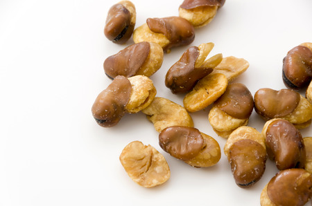 Japanese snacks Ikari beans is a Fava bean fried dried in oil.