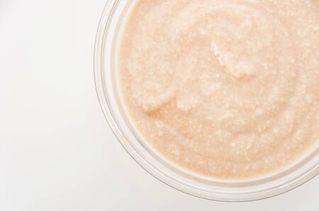 Mayonnaise sauce with bean curd and tomato ketchup and vinegar