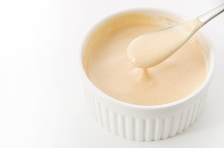 Source mixed with mayonnaise and ketchupの写真素材