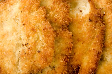 Breaded Chicken strips. Chicken tender cutlet.の写真素材