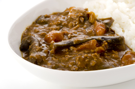 Japanese food, Eggplant and Tomato Curryの写真素材