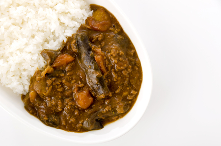 Japanese food, Eggplant and Tomato Curryの写真素材