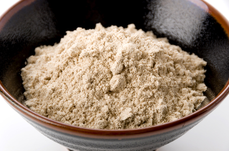 Japanese food, Hattaiko or Mugi Kogashi (flour of roasted barley), parched barley flour.backgroundの写真素材