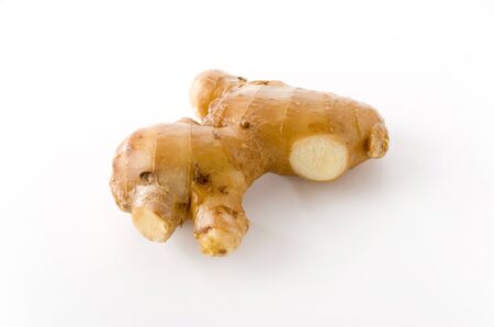 fresh ginger isolated on white background