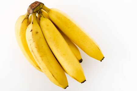 Bunch of bananas isolated on white backgroundの写真素材