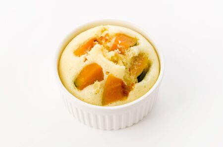 Steamed bread of the pumpkinの写真素材