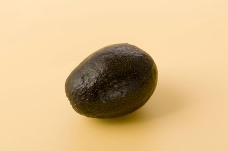 Avocado on a yellow background