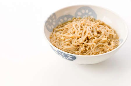 Japanese side dish boiled with enokiの写真素材