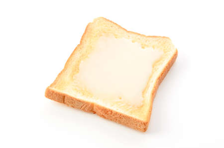 Toasted bread with sweetened condensed milk