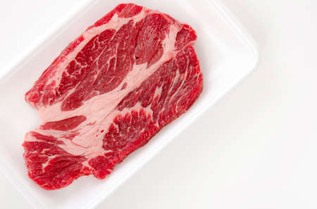 Raw beef steak (Chuck Eye Roll)の写真素材