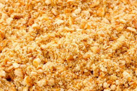 crushed cracker background or textureの写真素材