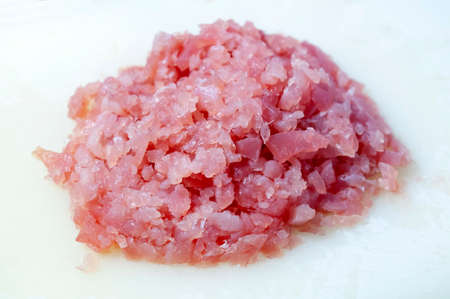 Tuna Tataki, minced raw tunaの写真素材