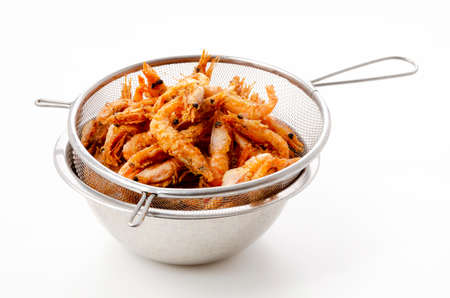 deep fried small shrimp, koebi no karaage, japanese foodの写真素材