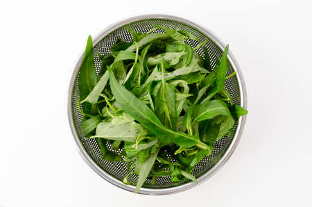 Cut vegetables ready for cooking, Chinese Morning Glory