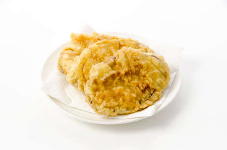 Japanese Food, Sweet potatoes Tempuraの写真素材