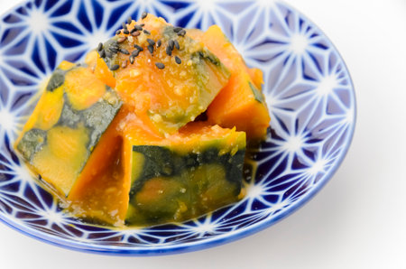 Steamed Squash dressed with sweet miso