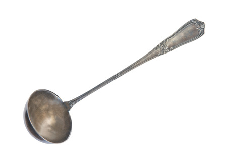 Old fine ladle. Vintage Kitchen kitchenwareの写真素材