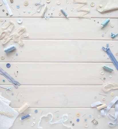 Advertising needlework and sewing courses.の写真素材