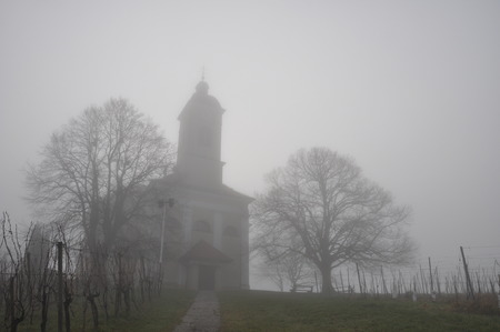 Church on the hill Kapela in Sloveniaの写真素材