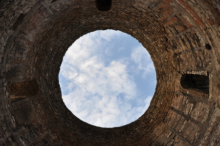 Vestibul Vestibulum in Split Spalato Croatia Skyのeditorial素材