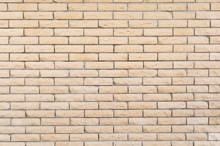 Background of the white brick wall with horizontal masonryの写真素材