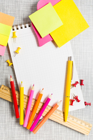 Stationary with copy space in centerの写真素材