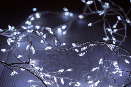 Beautiful Christmas light texture background, soft focusの写真素材