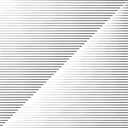Abstract black horizontal stripes speed form. Geometric shape. Monochrome background. Design element for prints, web pages, template and textile patternのイラスト素材