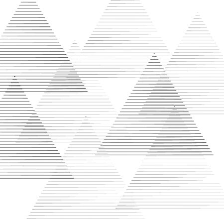 Black triangle shapes in abstract form. Monochrome background. Vector illustration. Trendy element for web pages, prints, textile, pattern and template designのイラスト素材